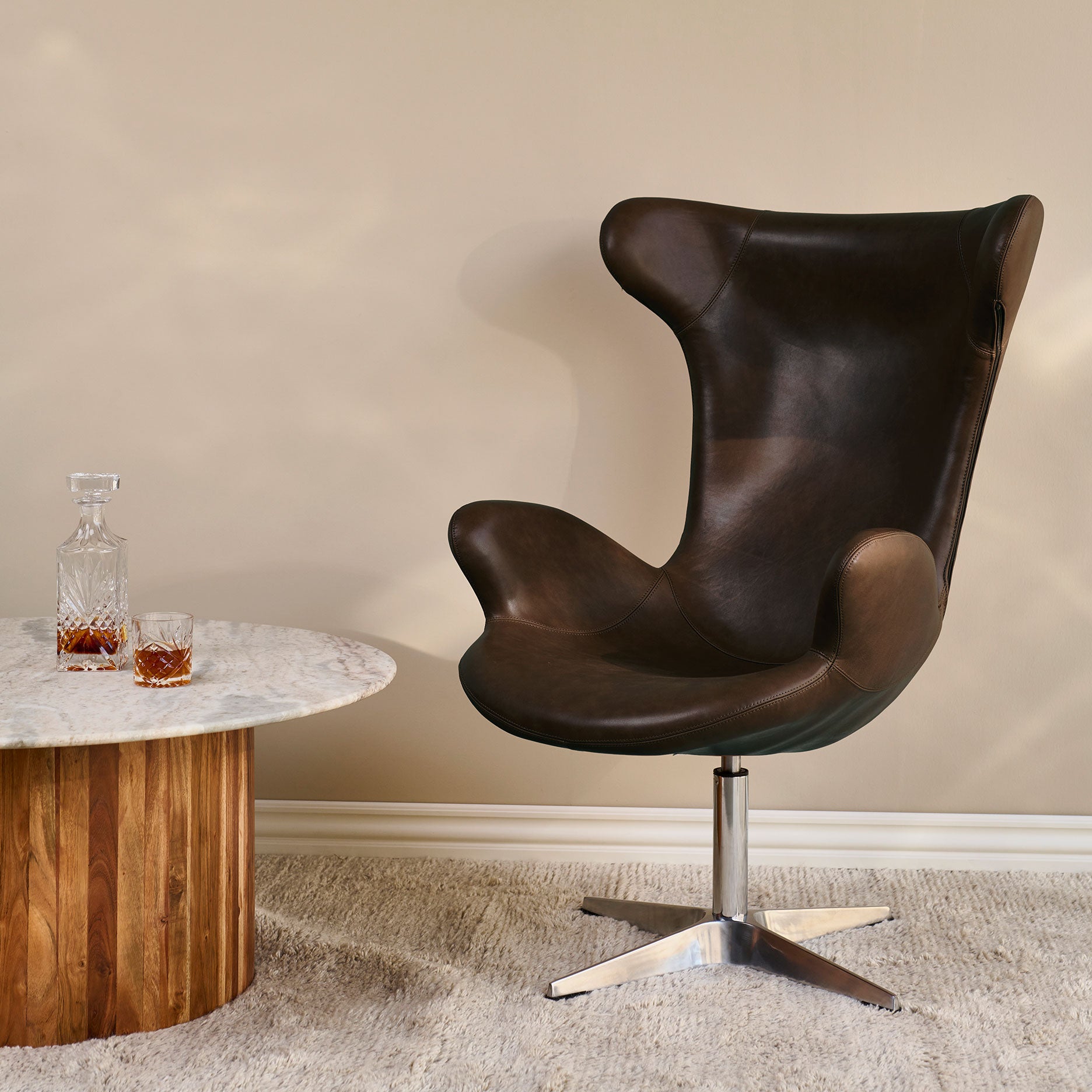 Victor Sessel Cognac Leder